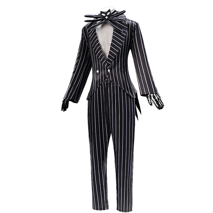 【In Stock】【Size XS-3XL】DokiDoki-N Movie Anime Cosplay Costume Halloween Black White Striped Suit