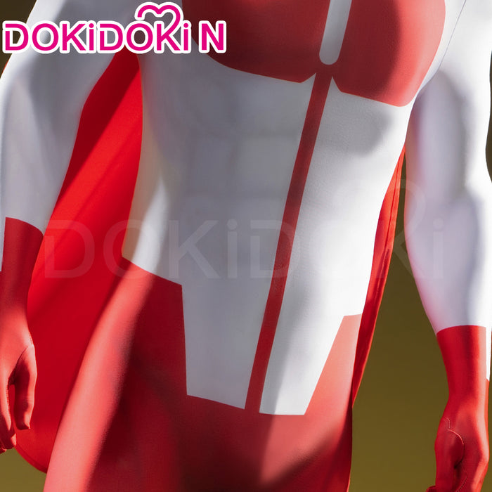 【In Stock】【Size XS-3XL】DokiDoki-N Movie Anime Cosplay Costume Red White Male Bodysuit Halloween