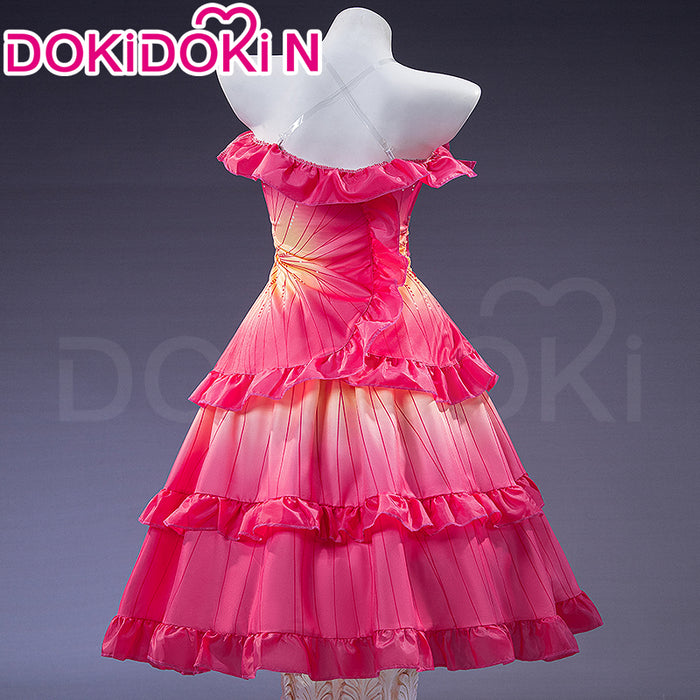 【In Stock】【Size XS-3XL】DokiDoki-N Movie Cosplay Costume Peach Yellow Dress