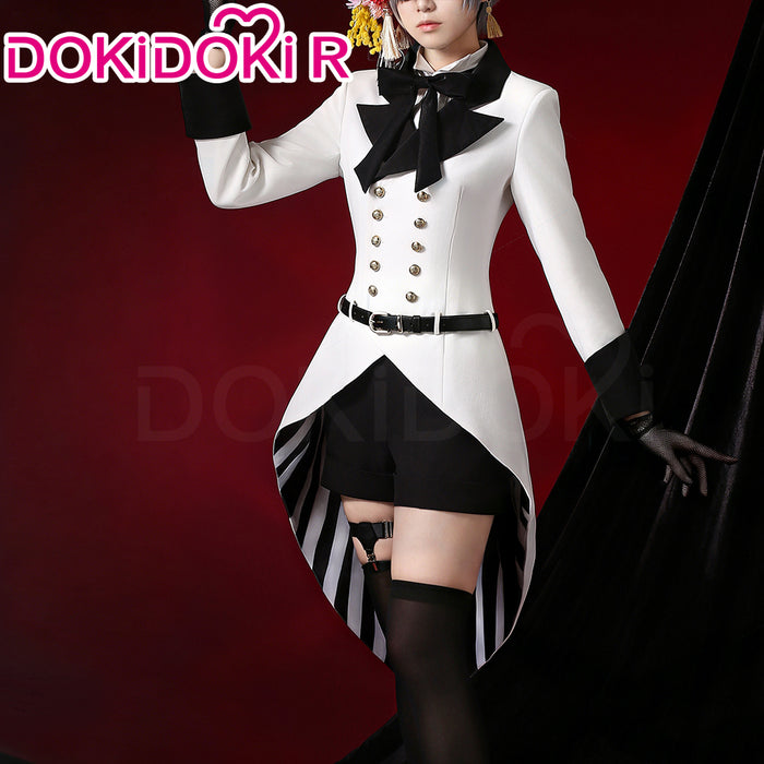 【In Stock】【Size XS-XL】DokiDoki-R Anime Cosplay Costume White Suit With Hat