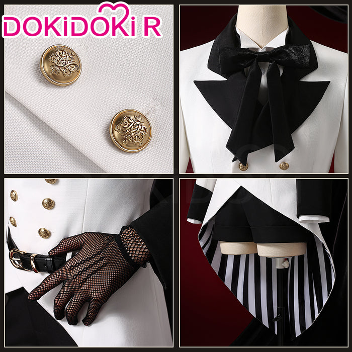 【In Stock】【Size XS-XL】DokiDoki-R Anime Cosplay Costume White Suit With Hat