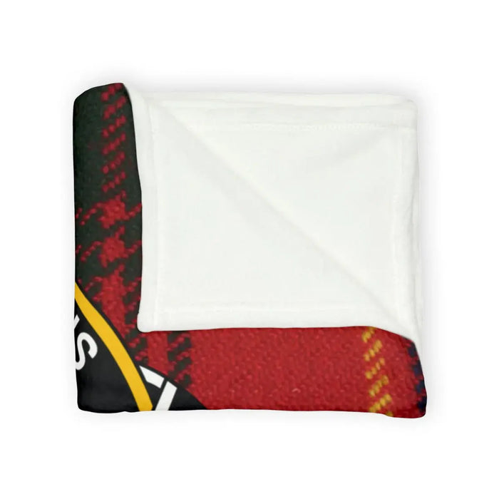 Cozy Red and Black Plaid Pattern Blanket