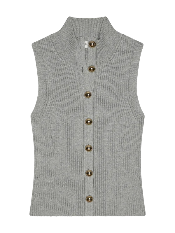 Ira Sweater Vest-Heather Grey