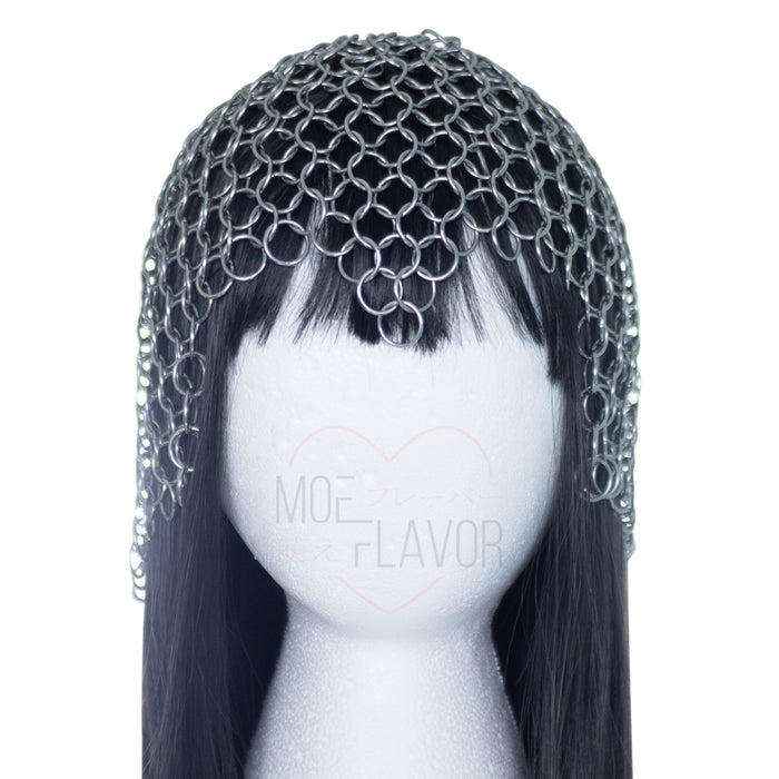 Iron Maiden Steel Chainmail Headpiece - MOEFLAVOR - INTL