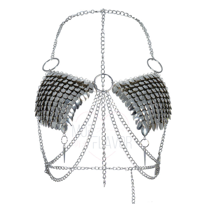 Iron Maiden Top / Skirt Steel Chainmail Scalemail - MOEFLAVOR - INTL