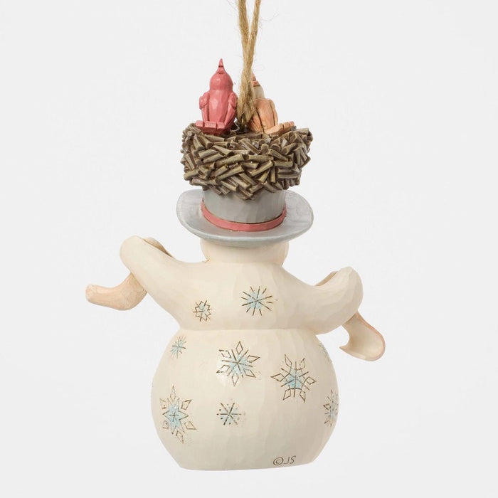 Jim Shore White Woodland 2025 Snowman Ornament