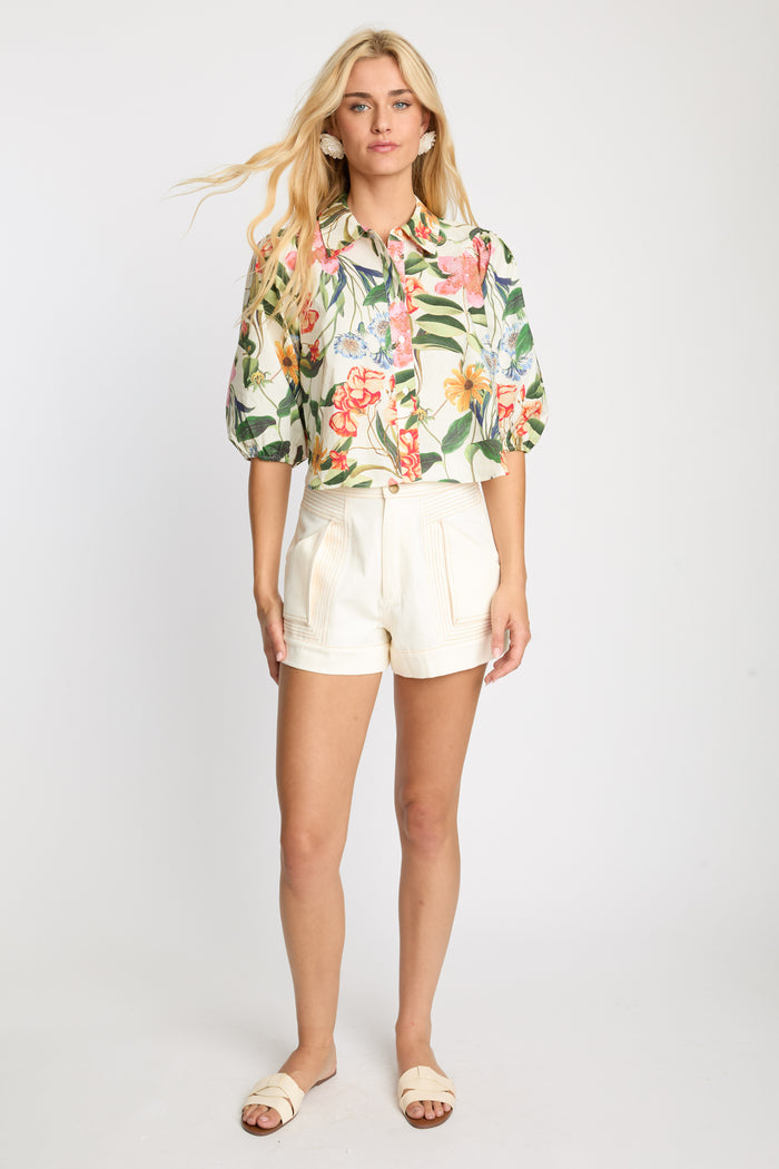 Juliette Buttercream Floral Top