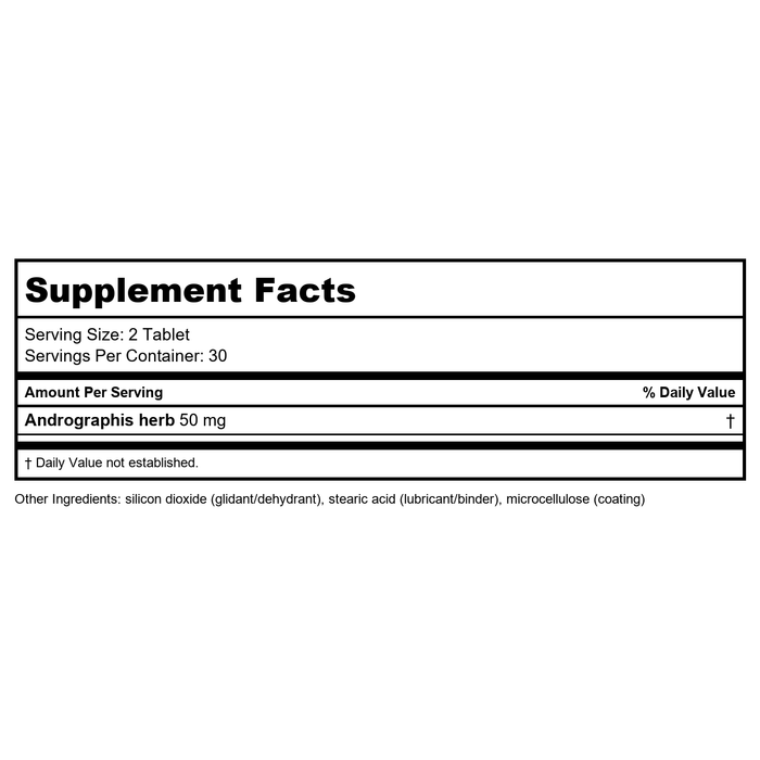 Kan Herb Traditionals Five Seeds Formula 2 Ounce - Supplement Facts panel