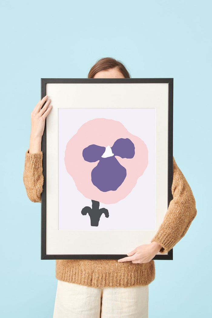 Kauniste Finland Orvokki Blue Poster