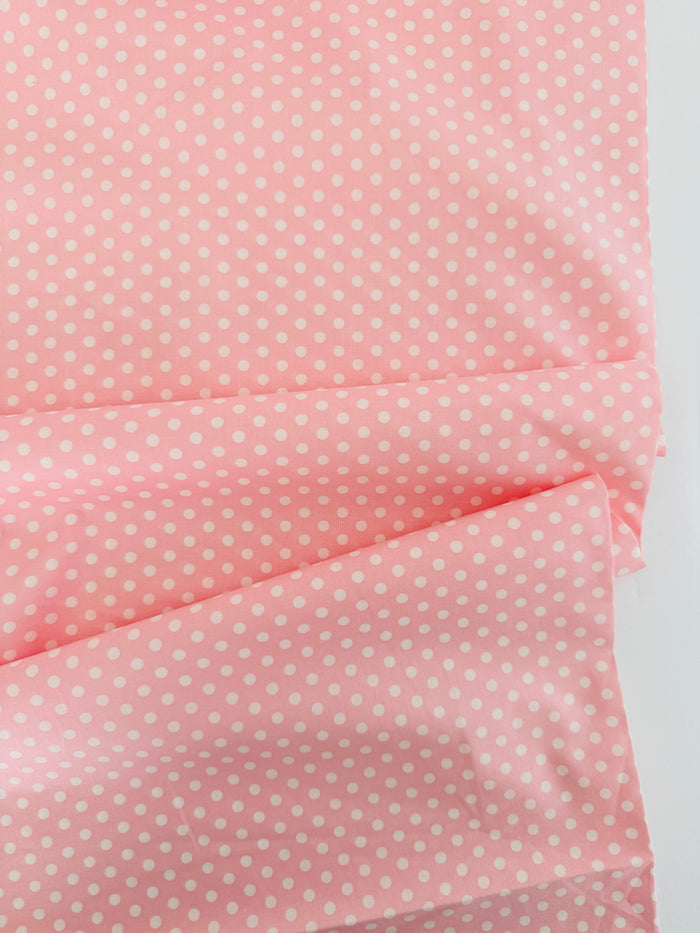 Kei Dot - Light Pink with Off White Dot (medium dot) - Happy Sweet Collection - Kei