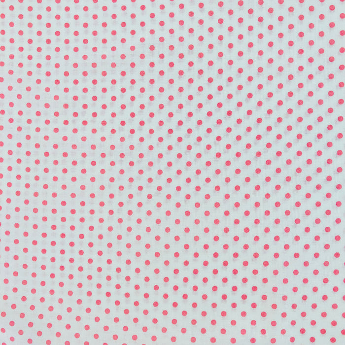 Kei Dot - Pink Dot on Off White background - Happy Sweet Collection - Yuwa
