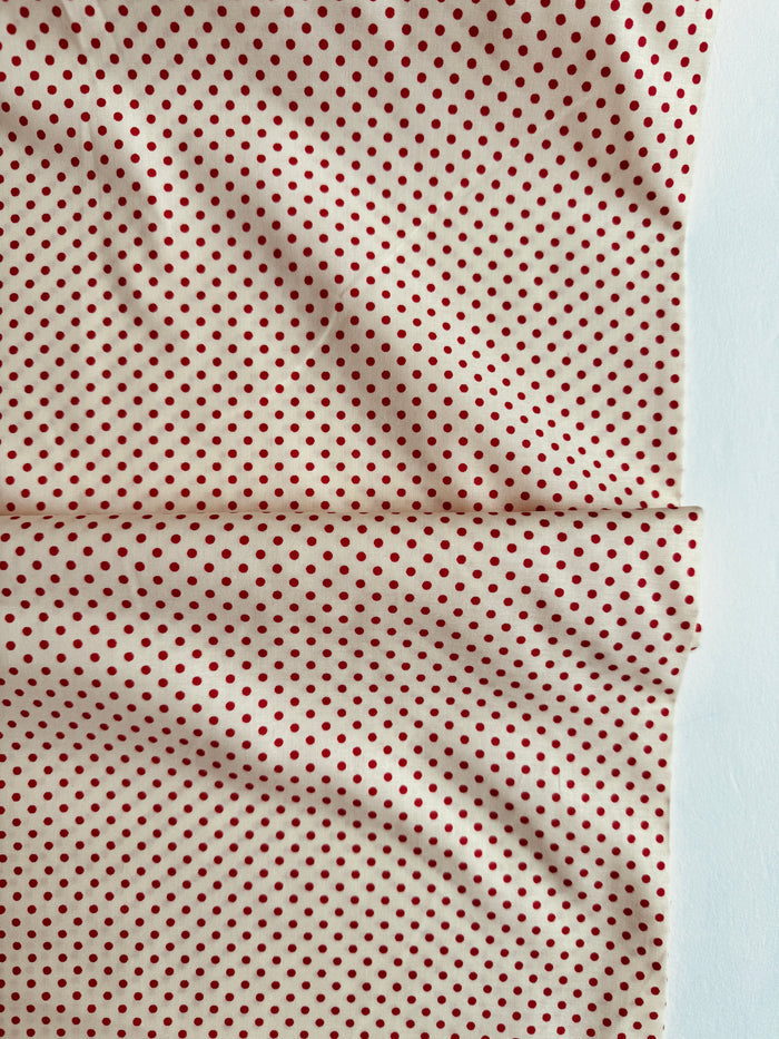 Kei Dot - Red on off white (cream) - Happy Sweet Collection - Kei
