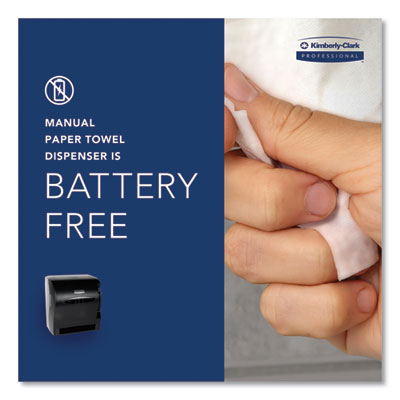Kimberly-Clark Professional LEVERMATIC UNIVERSAL ROLL TOWEL DISPENSER BLACK (1.75") ( 09765 )
