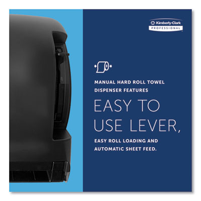 Kimberly-Clark Professional LEVERMATIC UNIVERSAL ROLL TOWEL DISPENSER BLACK (1.75") ( 09765 )
