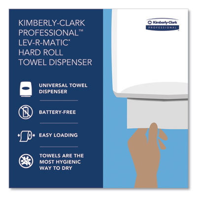 Kimberly-Clark Professional LEVERMATIC UNIVERSAL ROLL TOWEL DISPENSER BLACK (1.75") ( 09765 )