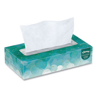 KLEENEX White Facial Tissue , 2-Ply, White, 100 Sheets/Box, 10 Boxes/Bundle, 6 Bundles/Carton