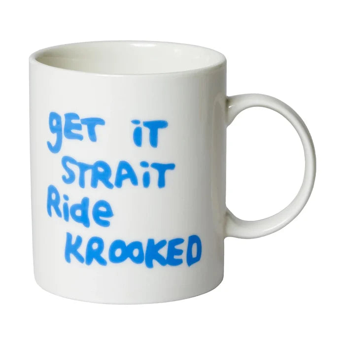 KROOKED - STRAIT EYES COFFEE MUG WHITE