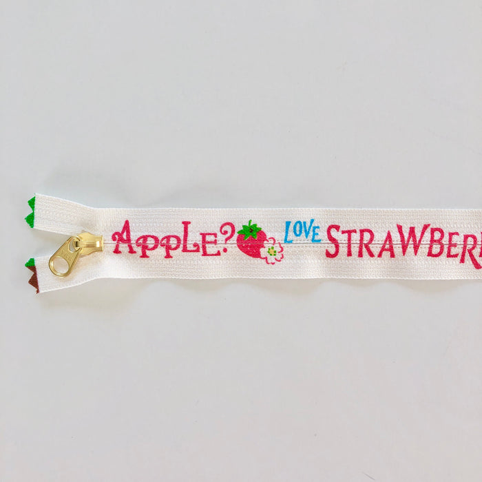 Language of Fruits Zipper - Ivory - Atsuko Matsuyama - YKK