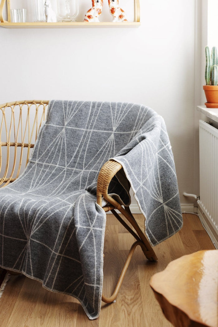 Lapuan Kankurit Kehrä Grey Wool Blanket