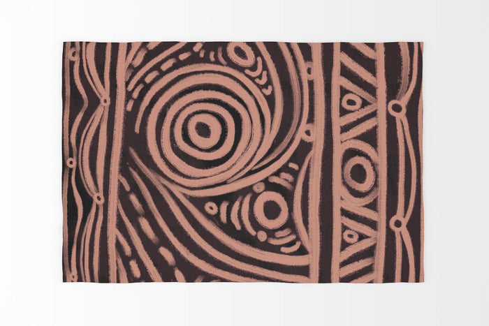 Large Area Rug, Durable Rug, Rectangle Rug, Beige And Black Rug, Abstract Rug, Contemporary Rug, Floor Rugs, Made In Usa, Flat Woven Rug