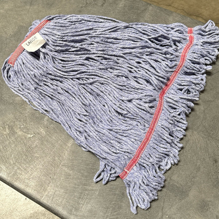 LARGE BLUE BLEND MOP WITH 1" BAND, LOOPED & BANDED
