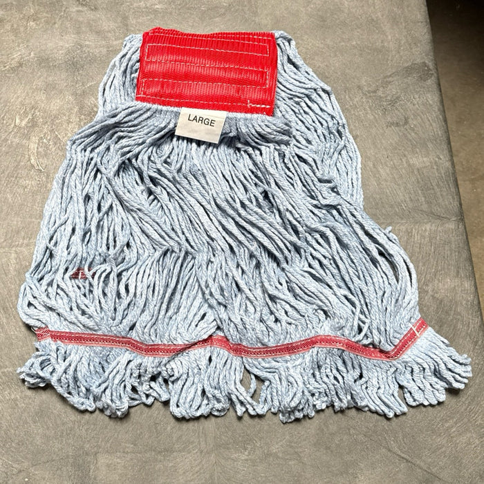 LARGE BLUE BLEND MOP WITH 5" BAND, LOOPED & BANDED