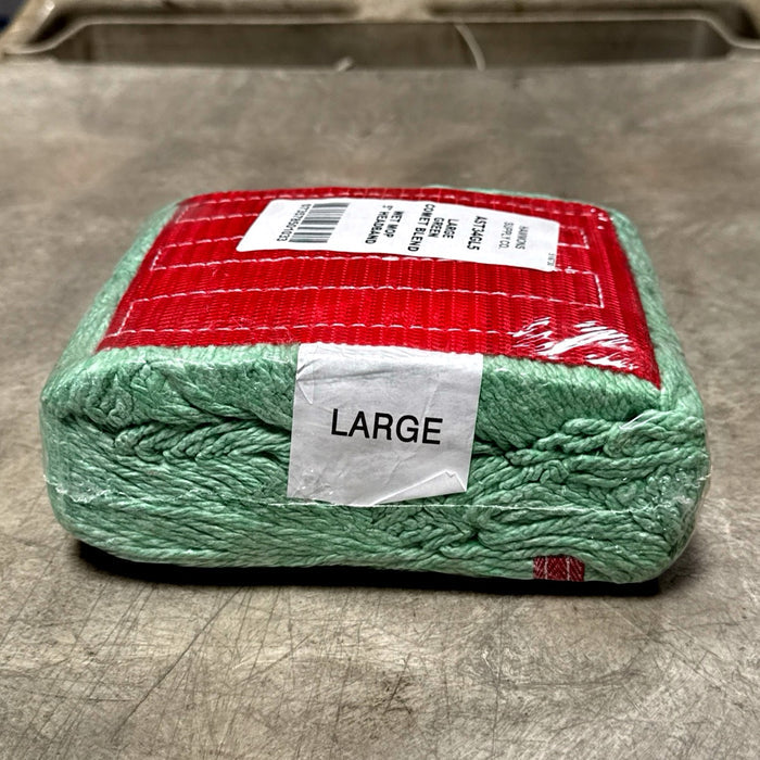 LARGE GREEN BLEND MOP W/ 5" BAND, LOOPED & BANDED