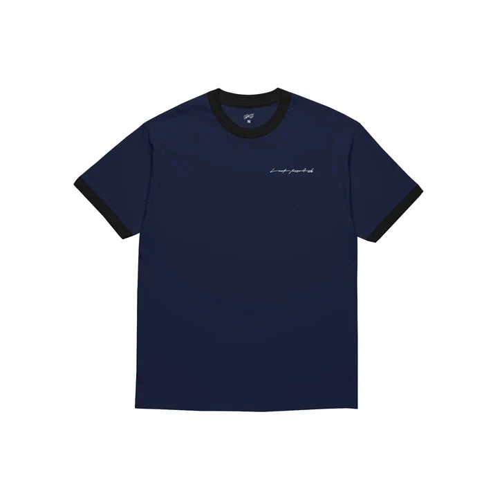 LAST RESORT - SIGNATURE RINGER SS TEE DARK NAVY