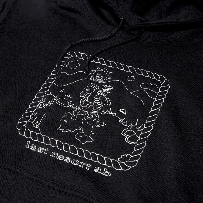 LAST RESORT - WESTERN HOODIE BLACK