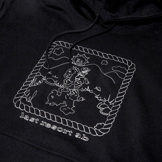LAST RESORT - WESTERN HOODIE BLACK