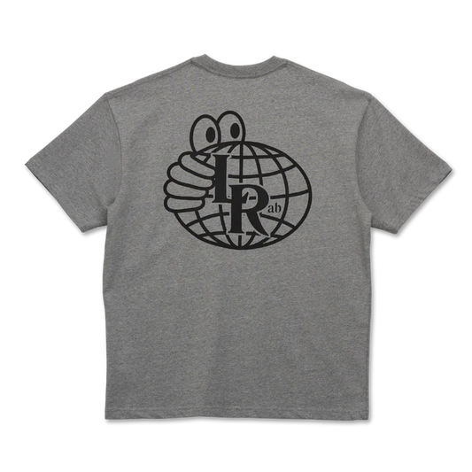 LAST RESORT AB - ATLAS MONOGRAM TEE - GREY MELANGE/BLACK