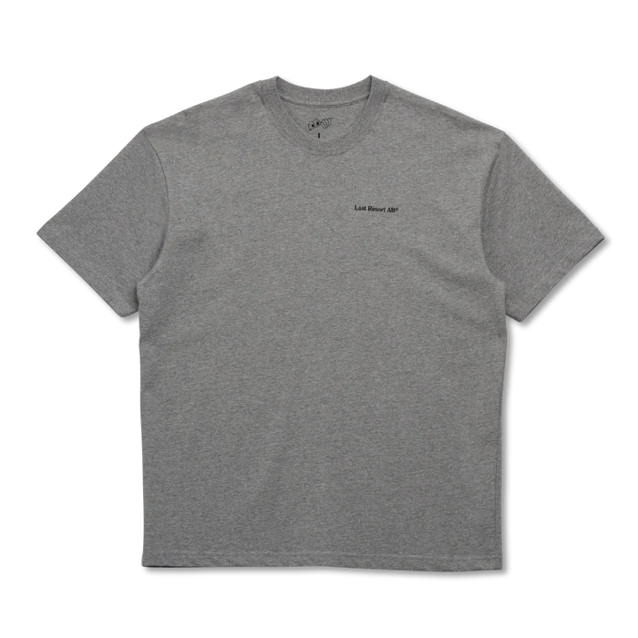 LAST RESORT AB - ATLAS MONOGRAM TEE - GREY MELANGE/BLACK