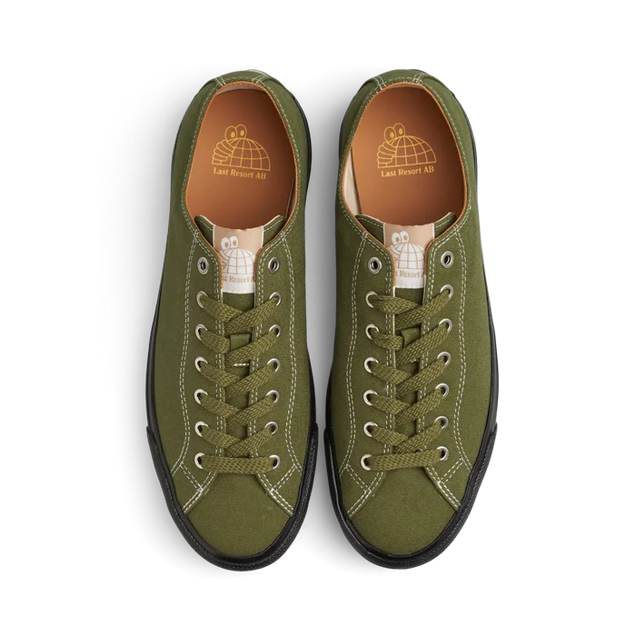 LAST RESORT AB - VM003 CANVAS LO - LEAF GREEN/BLACK