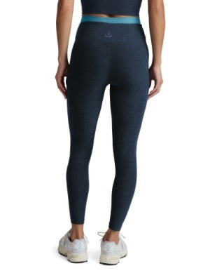 Layered Midi Highwaist Legging-Navy