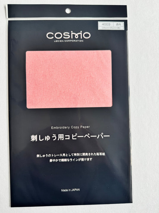 Lecien Cosmo Transfer Paper for Embroidery - Red - Lecien/Cosmo