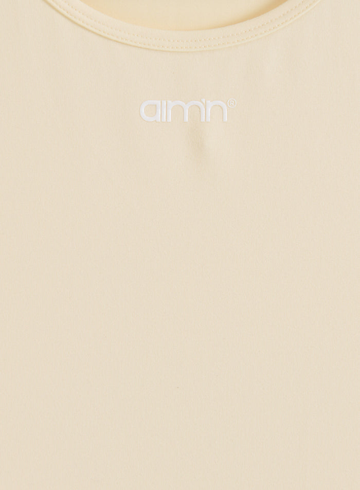 Lemon White Soft Basic Singlet