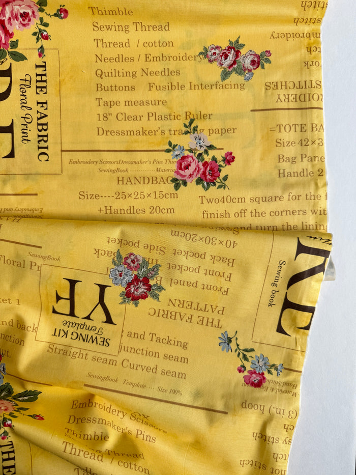 Letter & Flower - Yellow - Suzuko Koseki - Yuwa