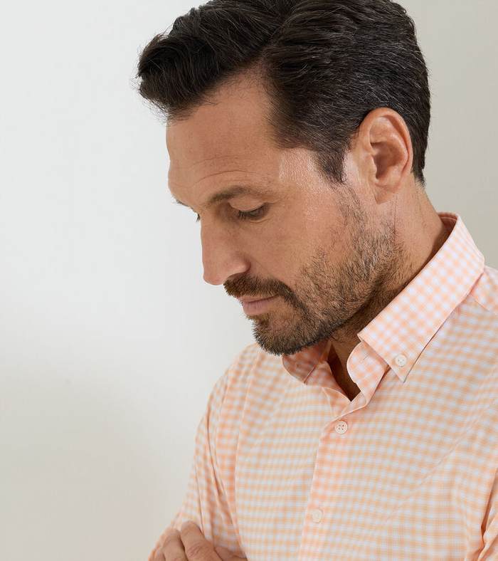 Lewis Performance Twill Shirt - Cosmic Peach
