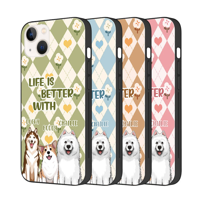 Life Is Better With Puppies - Pet Phone Case - Gift For Pet Lovers Personalized Custom Phone Case