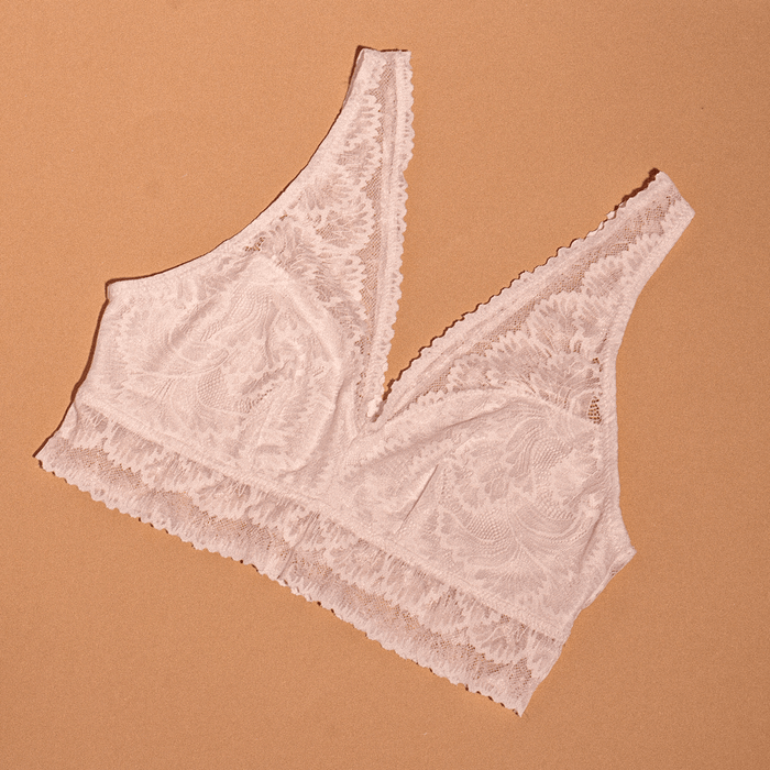 white bralette