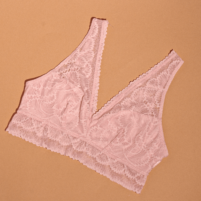 pink bralette