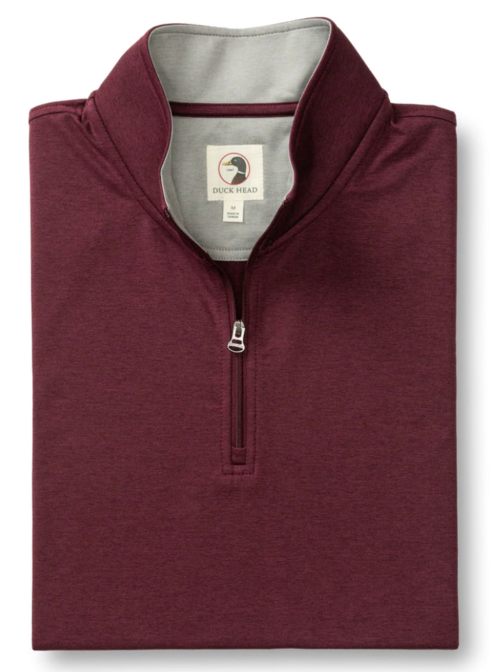 Long Drive Performance Pullover - Fig Heather