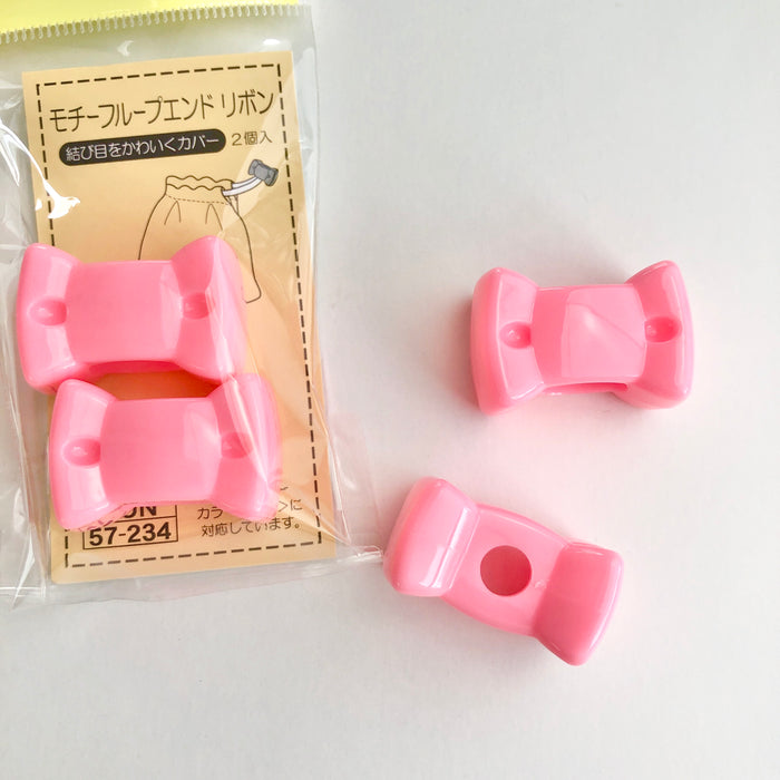 Loop Ends - Bow - Pink - Kiyohara