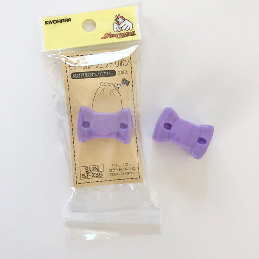 Loop Ends - Bow - Purple- Kiyohara