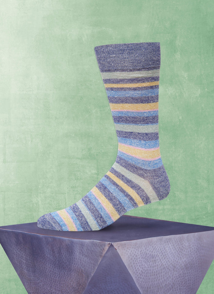 Multi Stripe Denim