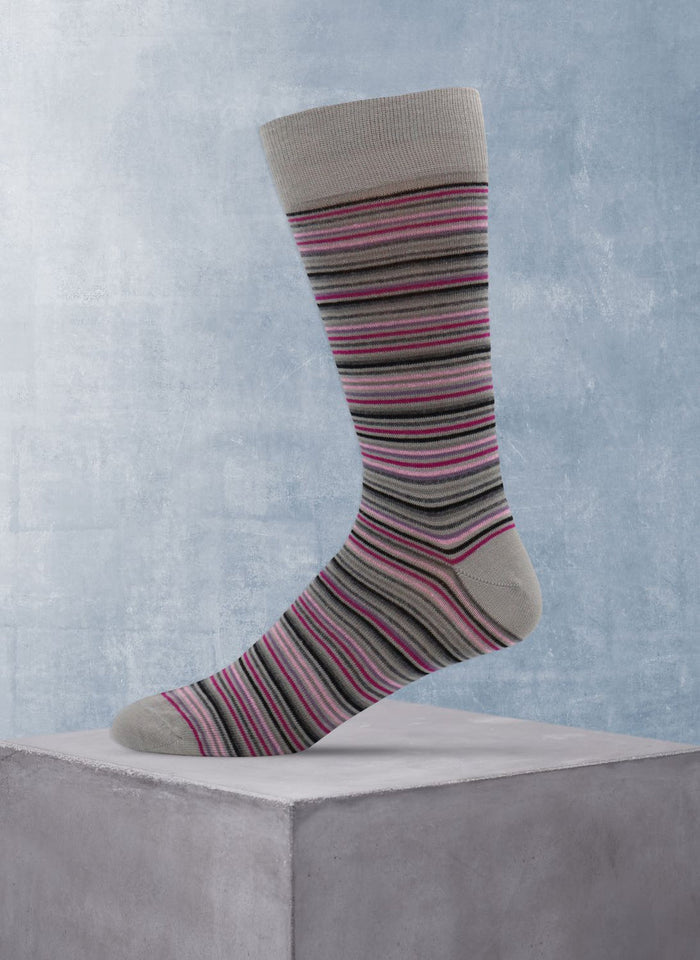GREY/LAVENDER STRIPE