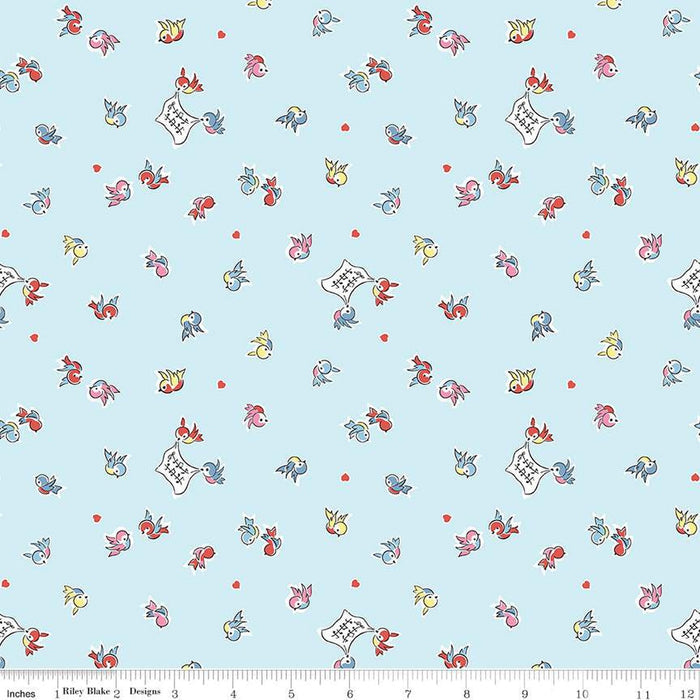 Love Notes - Songbirds - Sky - Cottage Mama - Riley Blake