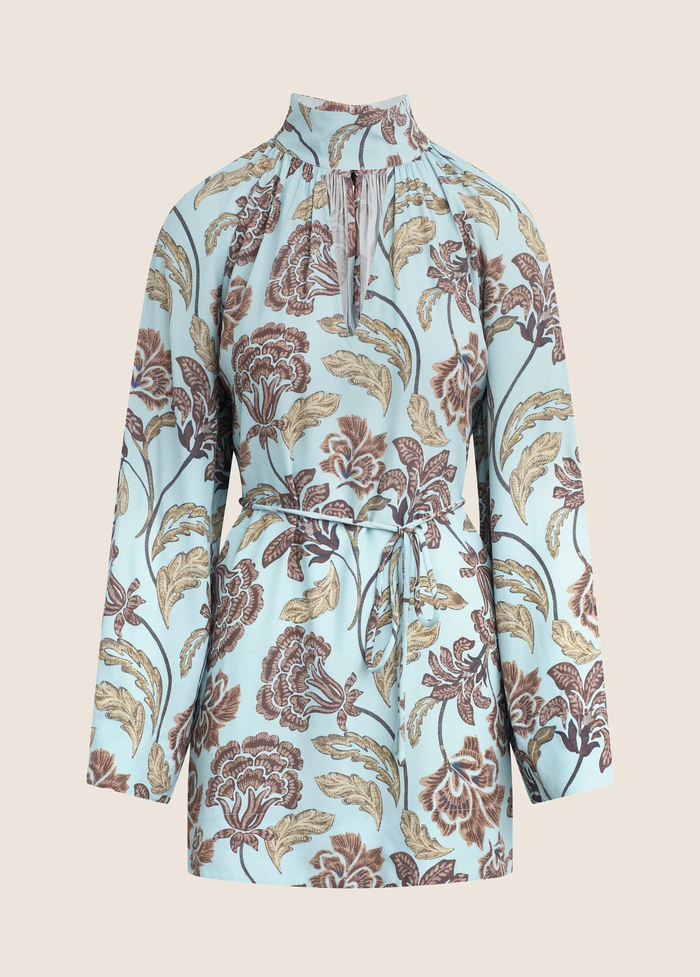 Love Story Mini Dress-Sky Paisley Floral