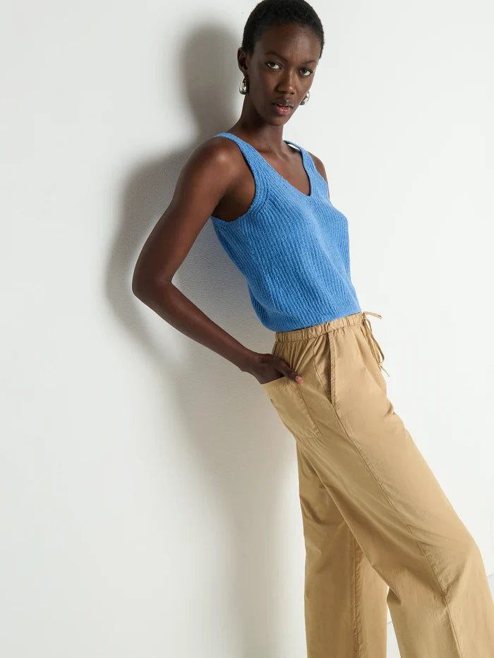 Lucia Tie Waist Pant-Toffee