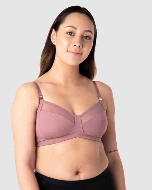 HOTMILK COM LUNAR ECLIPSE ANTIQUE ROSE NURSING BREASTFEEDING MATERNITY  BRA - WIREFREE